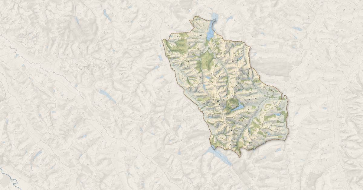 Portrait cartographique de Lupiac : relief, eau, forêts, bâti et voies, calculés à partir des données de l'IGN