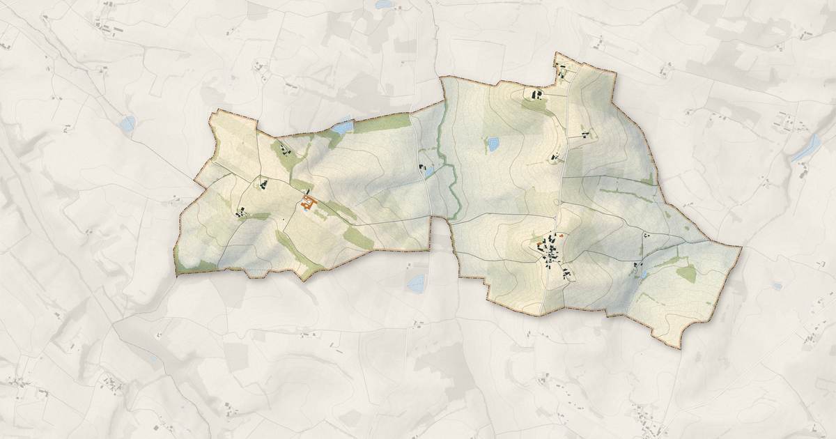 Portrait cartographique de Mansencôme : relief, eau, forêts, bâti et voies, calculés à partir des données de l'IGN