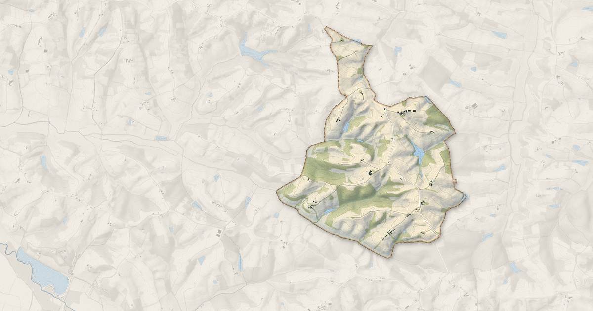 Portrait cartographique de Mascaras : relief, eau, forêts, bâti et voies, calculés à partir des données de l'IGN