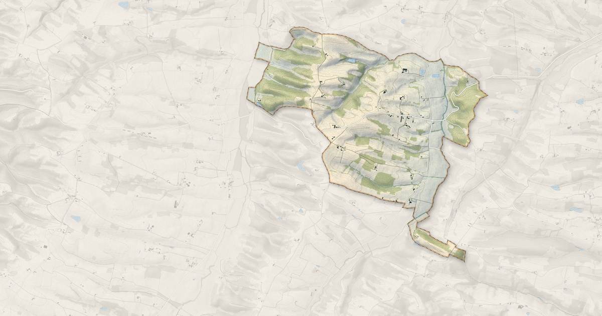 Portrait cartographique de Meilhan : relief, eau, forêts, bâti et voies, calculés à partir des données de l'IGN