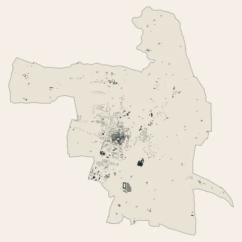 Mirande : bâti