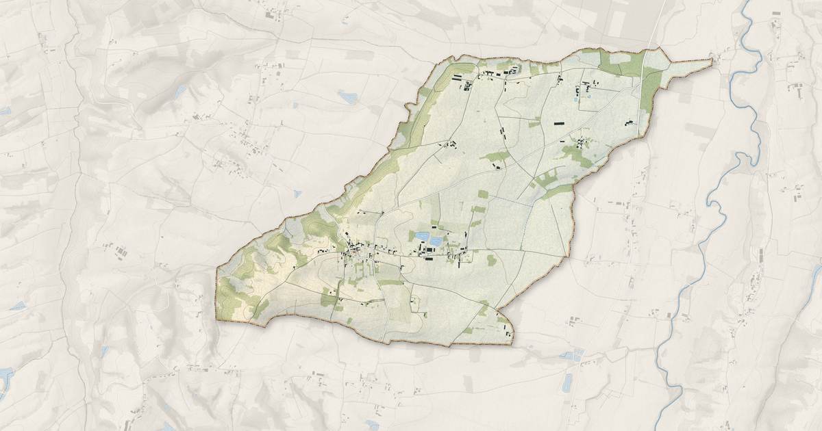 Portrait cartographique de Mont-de-Marrast : relief, eau, forêts, bâti et voies, calculés à partir des données de l'IGN