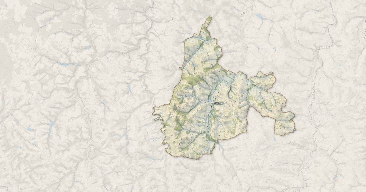 Portrait cartographique de Montréal : relief, eau, forêts, bâti et voies, calculés à partir des données de l'IGN