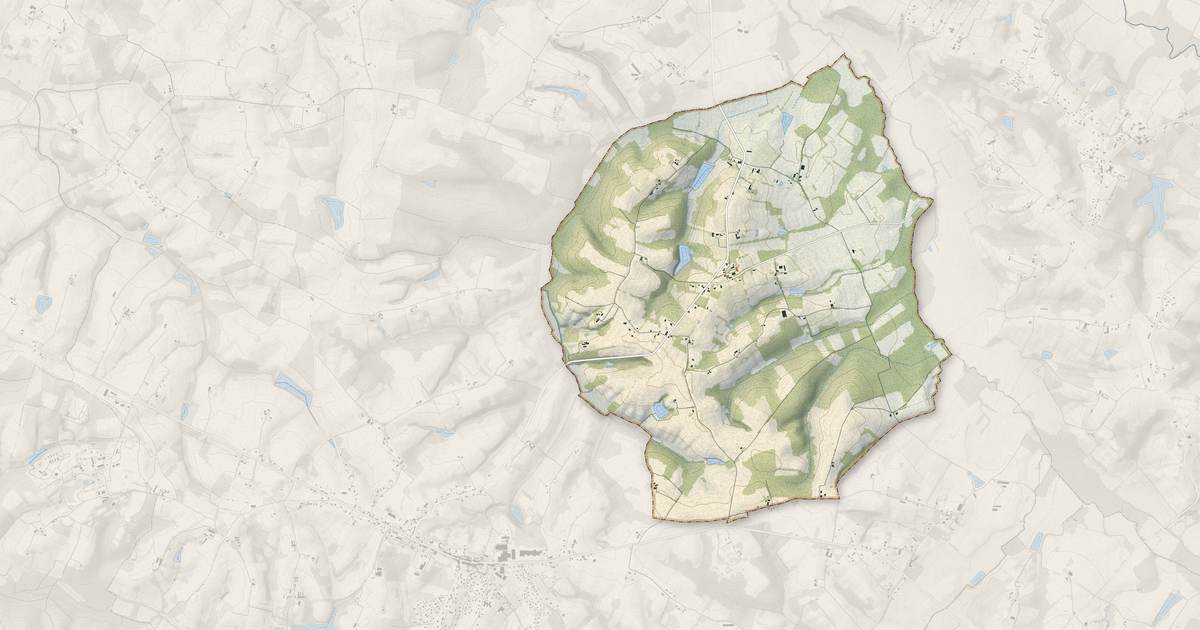 Portrait cartographique de Mormès : relief, eau, forêts, bâti et voies, calculés à partir des données de l'IGN