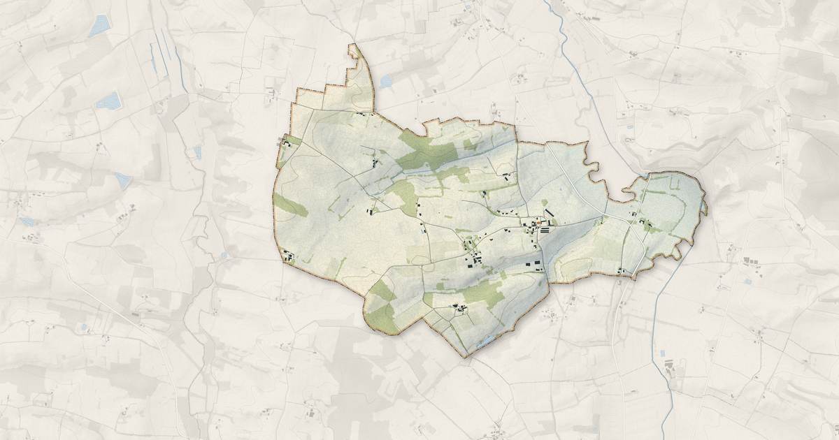Portrait cartographique de Mourède : relief, eau, forêts, bâti et voies, calculés à partir des données de l'IGN