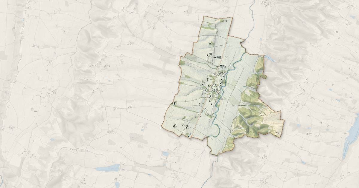 Portrait cartographique de Panassac : relief, eau, forêts, bâti et voies, calculés à partir des données de l'IGN