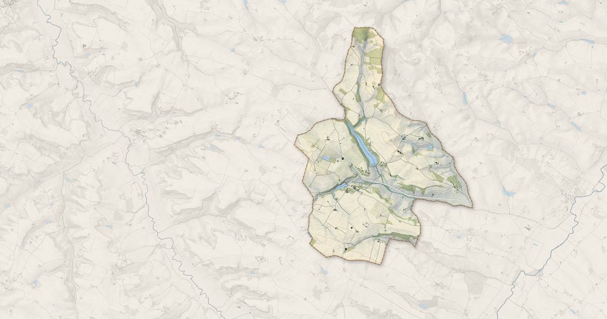 Portrait cartographique de Pessoulens : relief, eau, forêts, bâti et voies, calculés à partir des données de l'IGN