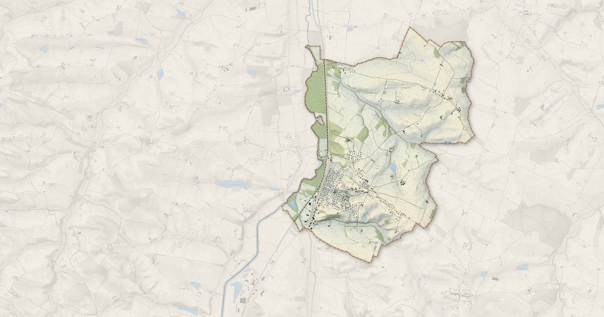Portrait cartographique de Preignan : relief, eau, forêts, bâti et voies, calculés à partir des données de l'IGN