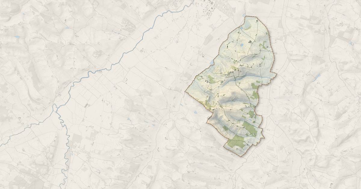 Portrait cartographique de Puylausic : relief, eau, forêts, bâti et voies, calculés à partir des données de l'IGN