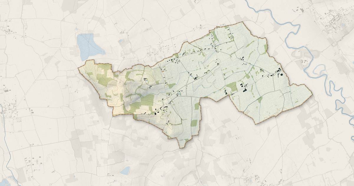 Portrait cartographique de Saint-Aunix-Lengros : relief, eau, forêts, bâti et voies, calculés à partir des données de l'IGN