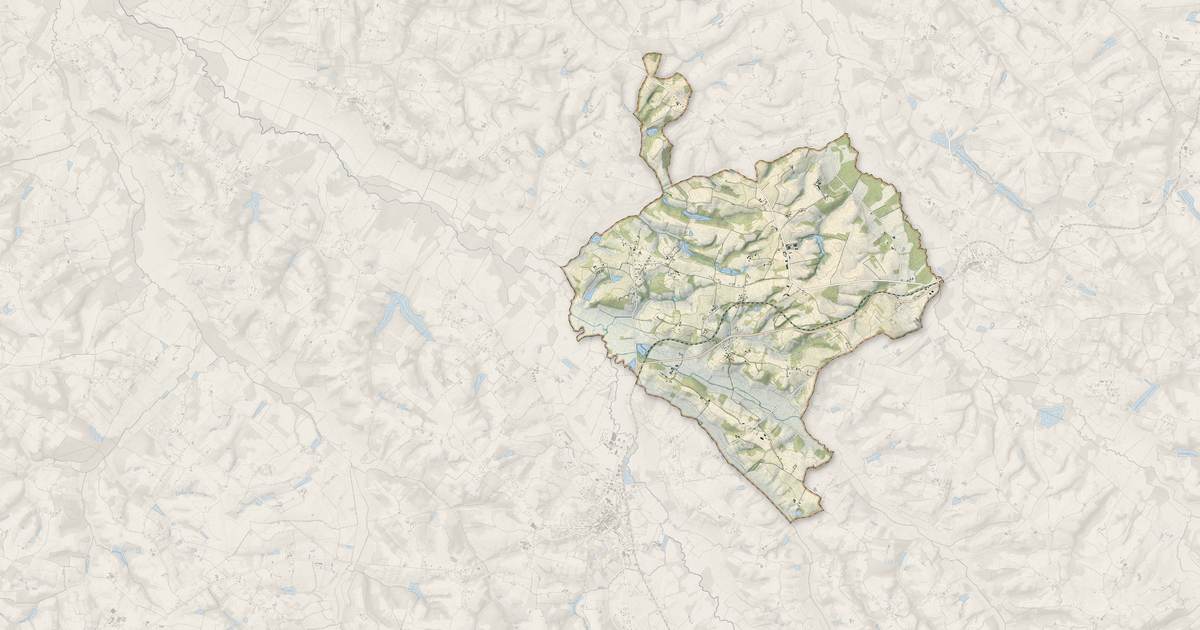 Portrait cartographique de Sainte-Christie-d'Armagnac : relief, eau, forêts, bâti et voies, calculés à partir des données de l'IGN