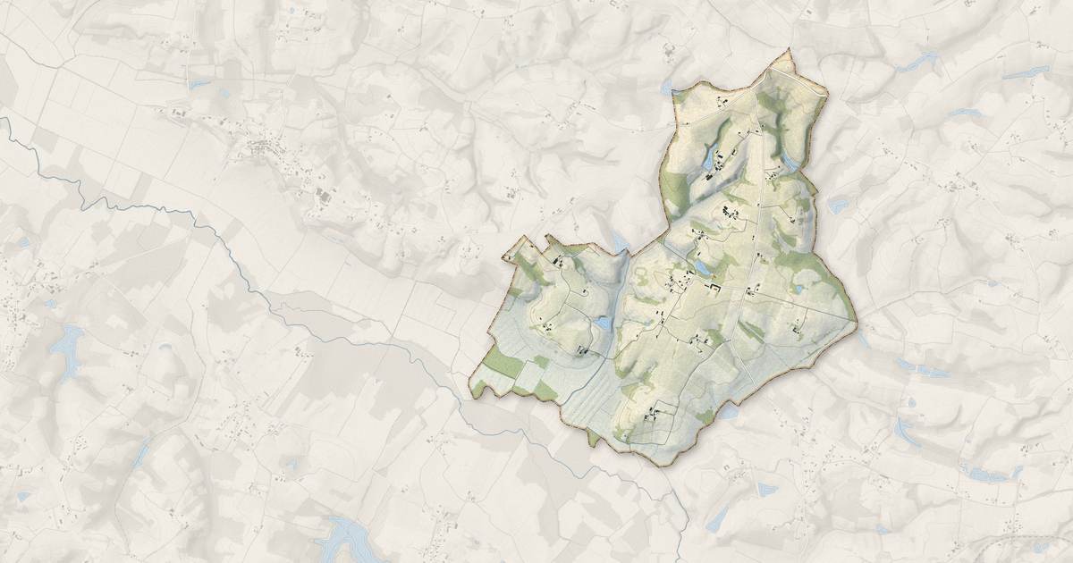 Portrait cartographique de Salles-d'Armagnac : relief, eau, forêts, bâti et voies, calculés à partir des données de l'IGN