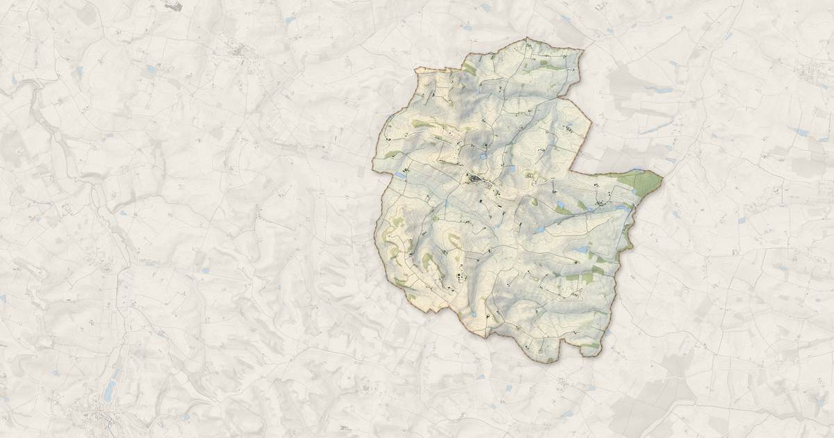 Portrait cartographique de La Sauvetat : relief, eau, forêts, bâti et voies, calculés à partir des données de l'IGN