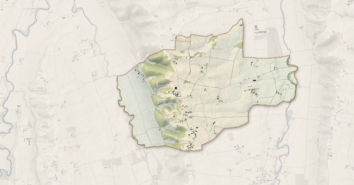 Portrait cartographique de Sauviac : relief, eau, forêts, bâti et voies, calculés à partir des données de l'IGN