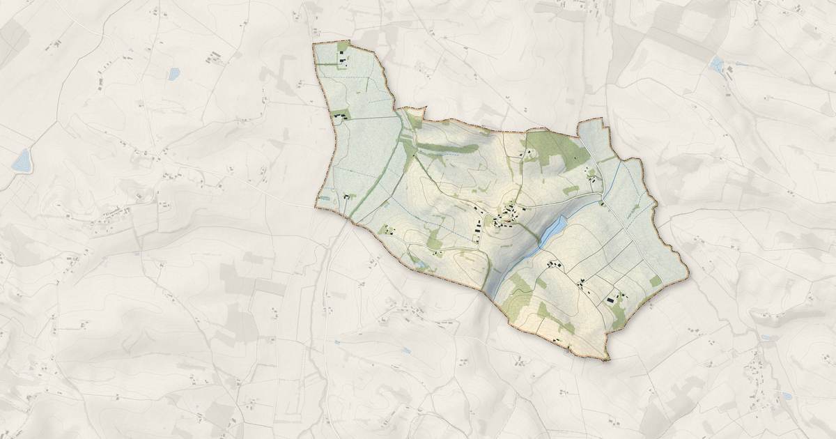 Portrait cartographique de Sauvimont : relief, eau, forêts, bâti et voies, calculés à partir des données de l'IGN