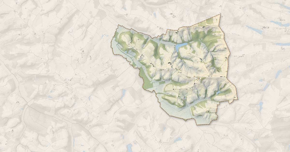 Portrait cartographique de Séailles : relief, eau, forêts, bâti et voies, calculés à partir des données de l'IGN