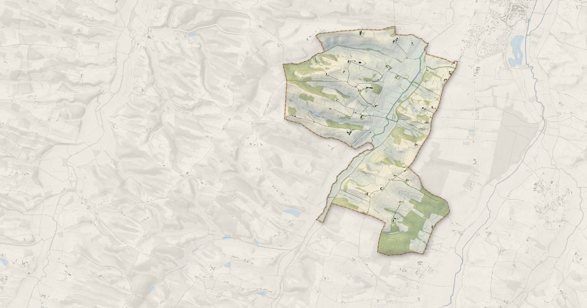 Portrait cartographique de Sémézies-Cachan : relief, eau, forêts, bâti et voies, calculés à partir des données de l'IGN