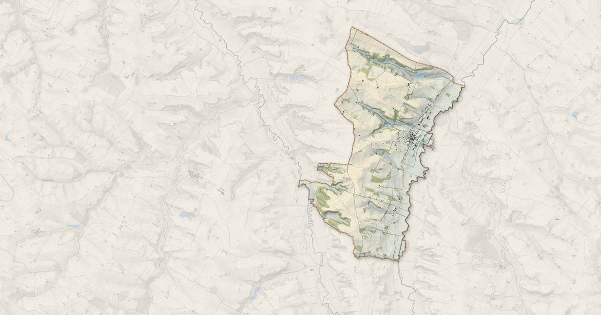 Portrait cartographique de Solomiac : relief, eau, forêts, bâti et voies, calculés à partir des données de l'IGN