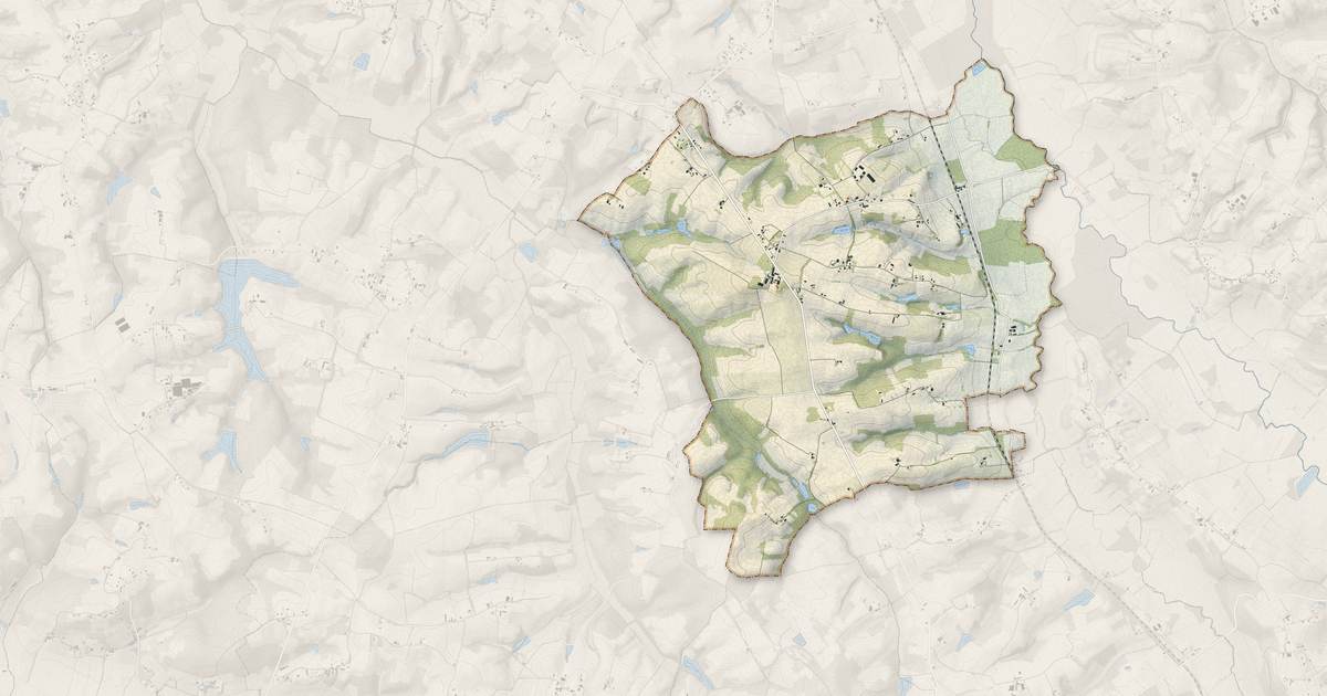 Portrait cartographique de Sorbets : relief, eau, forêts, bâti et voies, calculés à partir des données de l'IGN