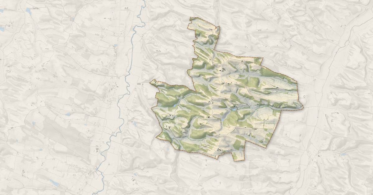 Portrait cartographique de Traversères : relief, eau, forêts, bâti et voies, calculés à partir des données de l'IGN
