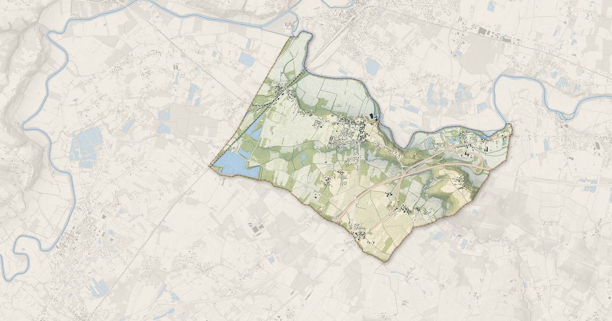 Portrait cartographique de Abzac : relief, eau, forêts, bâti et voies, calculés à partir des données de l'IGN