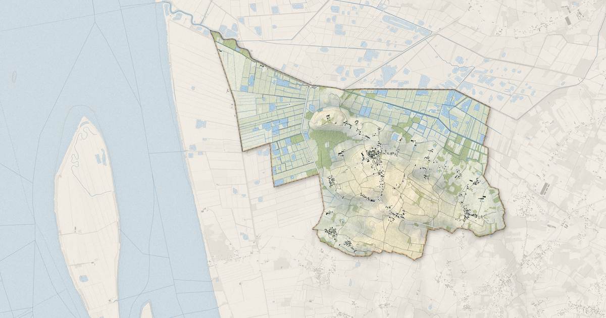Portrait cartographique de Anglade : relief, eau, forêts, bâti et voies, calculés à partir des données de l'IGN