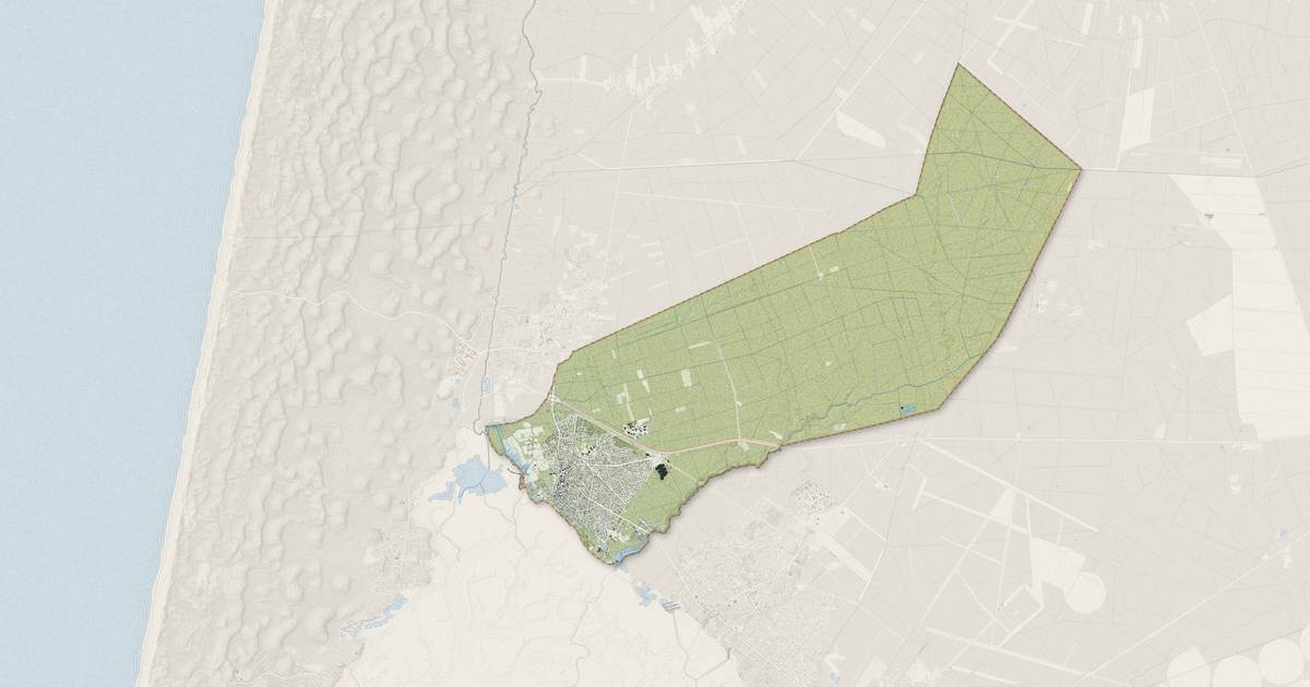 Portrait cartographique de Arès : relief, eau, forêts, bâti et voies, calculés à partir des données de l'IGN