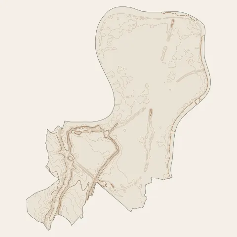 Arveyres : courbes de niveau
