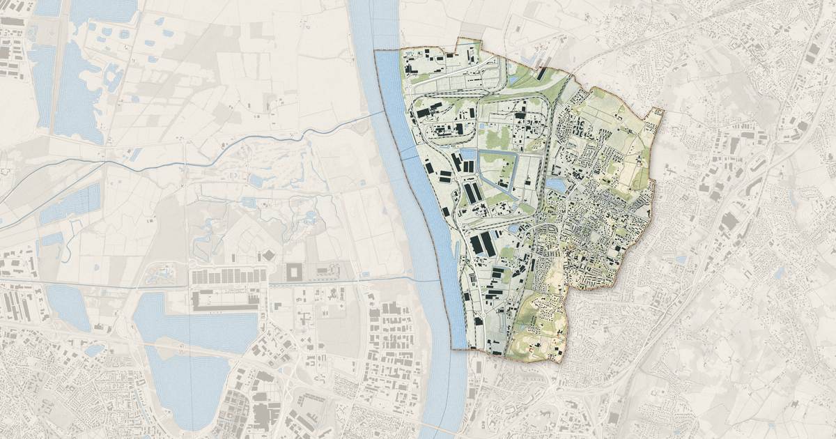 Portrait cartographique de Bassens : relief, eau, forêts, bâti et voies, calculés à partir des données de l'IGN