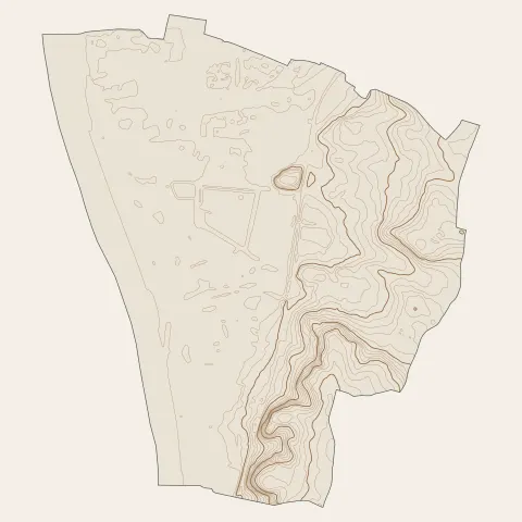 Bassens : courbes de niveau