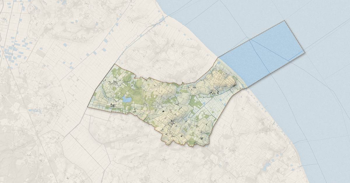 Portrait cartographique de Bégadan : relief, eau, forêts, bâti et voies, calculés à partir des données de l'IGN