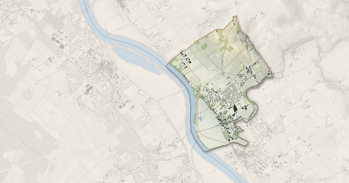 Portrait cartographique de Béguey : relief, eau, forêts, bâti et voies, calculés à partir des données de l'IGN