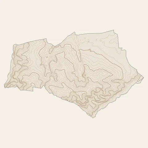 Beychac-et-Caillau : courbes de niveau