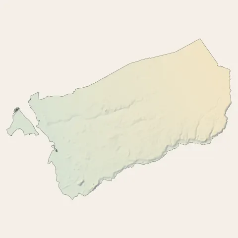 Biganos : relief