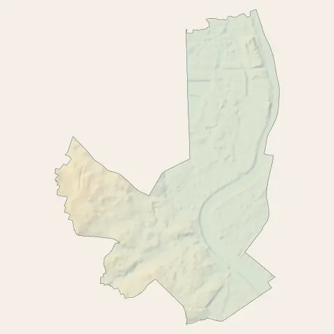 Bordeaux : relief