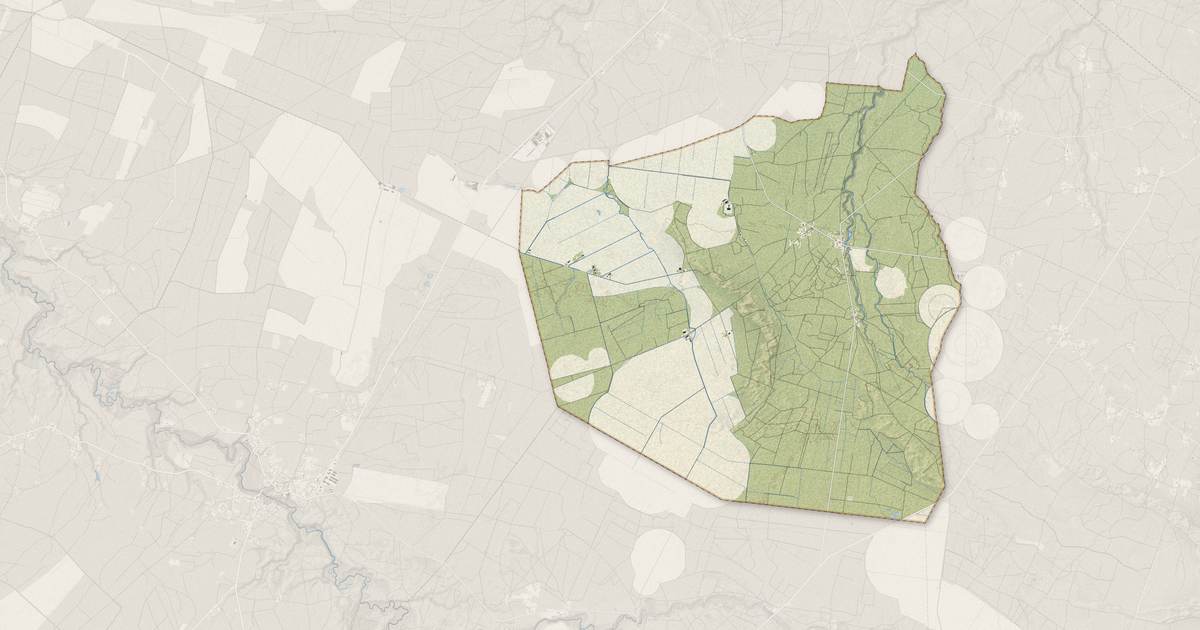 Portrait cartographique de Bourideys : relief, eau, forêts, bâti et voies, calculés à partir des données de l'IGN