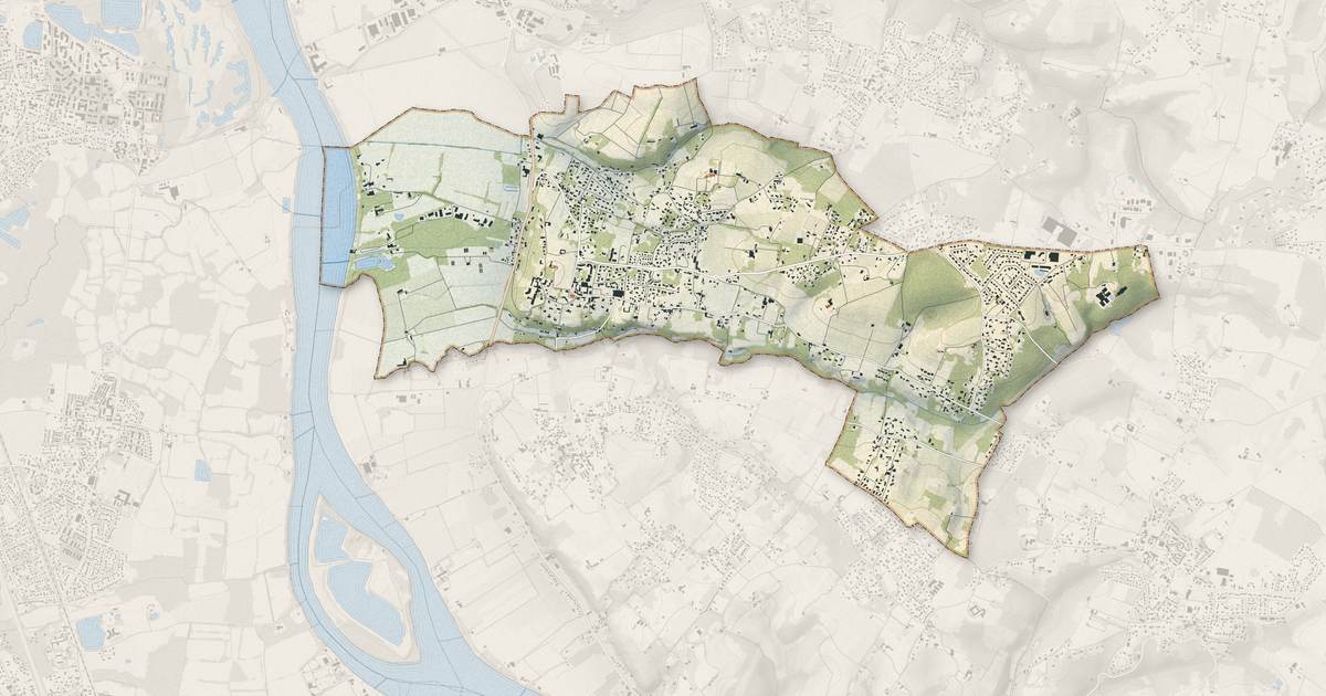 Portrait cartographique de Camblanes-et-Meynac : relief, eau, forêts, bâti et voies, calculés à partir des données de l'IGN