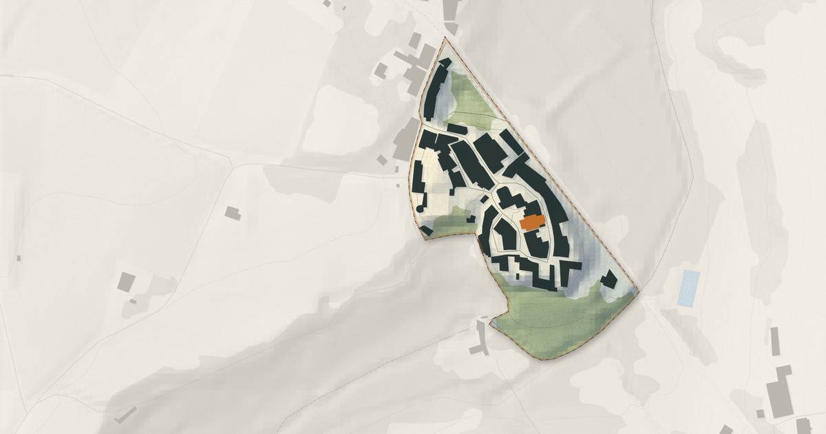 Portrait cartographique de Castelmoron-d'Albret : relief, eau, forêts, bâti et voies, calculés à partir des données de l'IGN