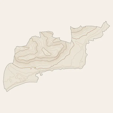 Castillon-la-Bataille : courbes de niveau