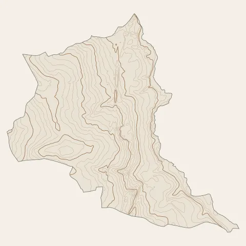 Cavignac : courbes de niveau