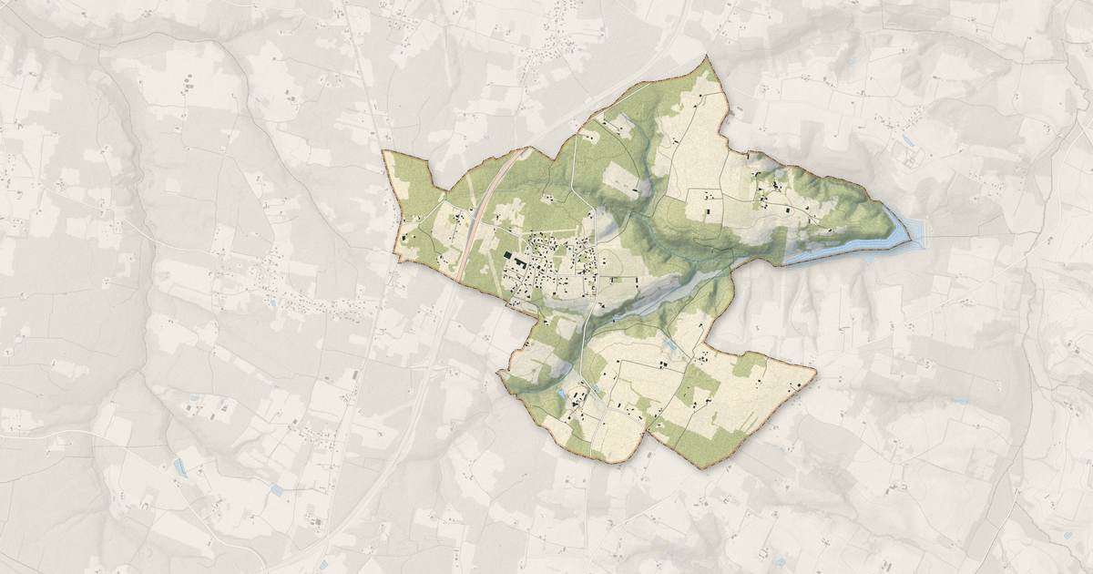 Portrait cartographique de Cazats : relief, eau, forêts, bâti et voies, calculés à partir des données de l'IGN