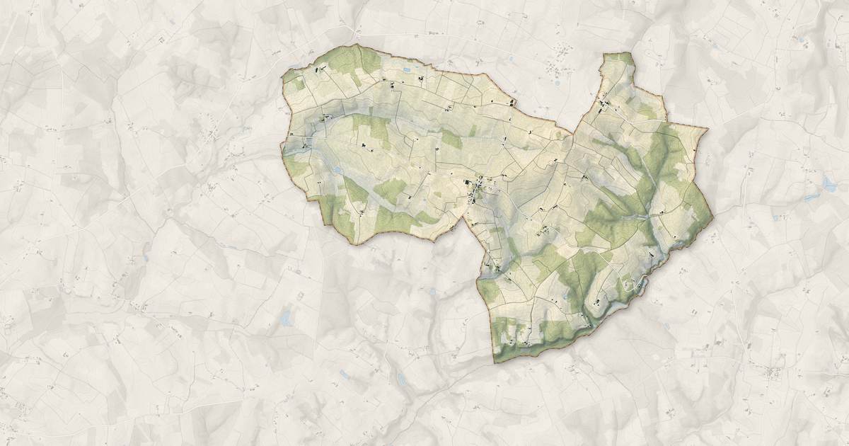 Portrait cartographique de Cazaugitat : relief, eau, forêts, bâti et voies, calculés à partir des données de l'IGN