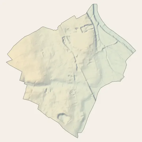 Cérons : relief