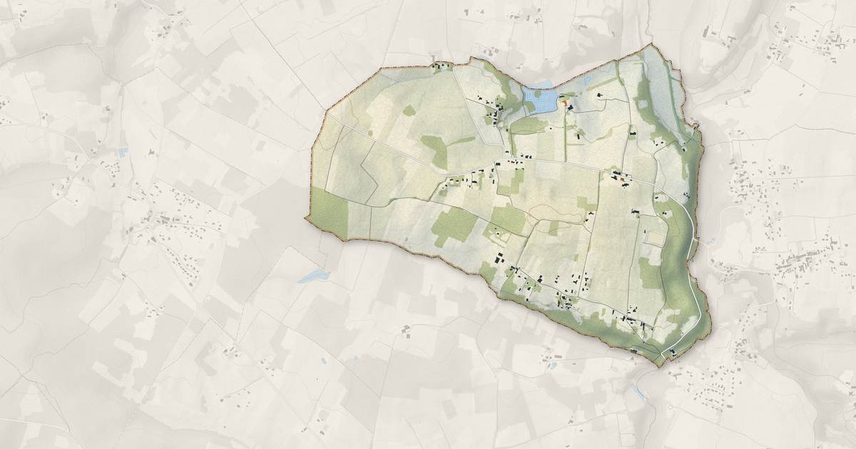 Portrait cartographique de Cessac : relief, eau, forêts, bâti et voies, calculés à partir des données de l'IGN