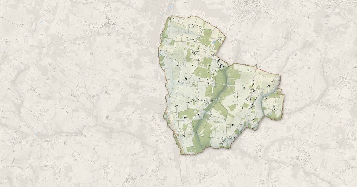 Portrait cartographique de Civrac-de-Blaye : relief, eau, forêts, bâti et voies, calculés à partir des données de l'IGN