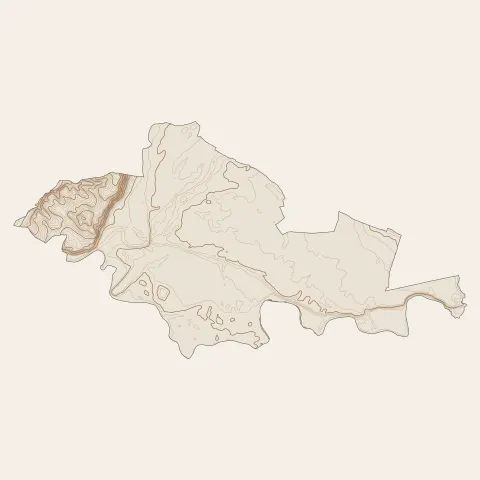 Coutras : courbes de niveau