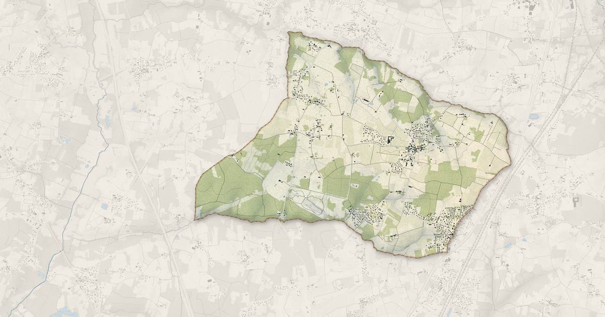 Portrait cartographique de Cubnezais : relief, eau, forêts, bâti et voies, calculés à partir des données de l'IGN