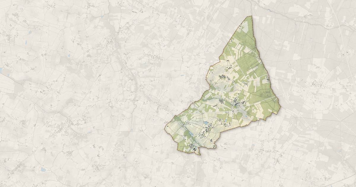 Portrait cartographique de Générac : relief, eau, forêts, bâti et voies, calculés à partir des données de l'IGN