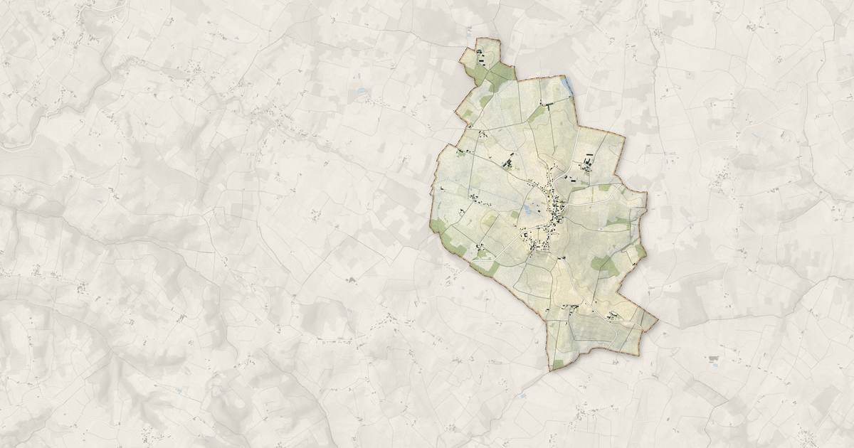 Portrait cartographique de Gornac : relief, eau, forêts, bâti et voies, calculés à partir des données de l'IGN