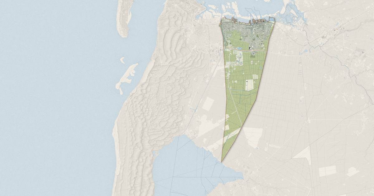 Portrait cartographique de Gujan-Mestras : relief, eau, forêts, bâti et voies, calculés à partir des données de l'IGN